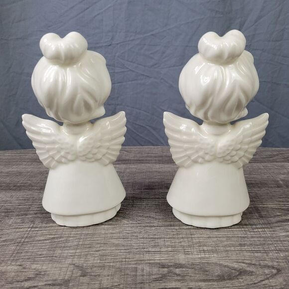 Ceramic‎ Ivory Worship Angel Set - Picture 3 of 11